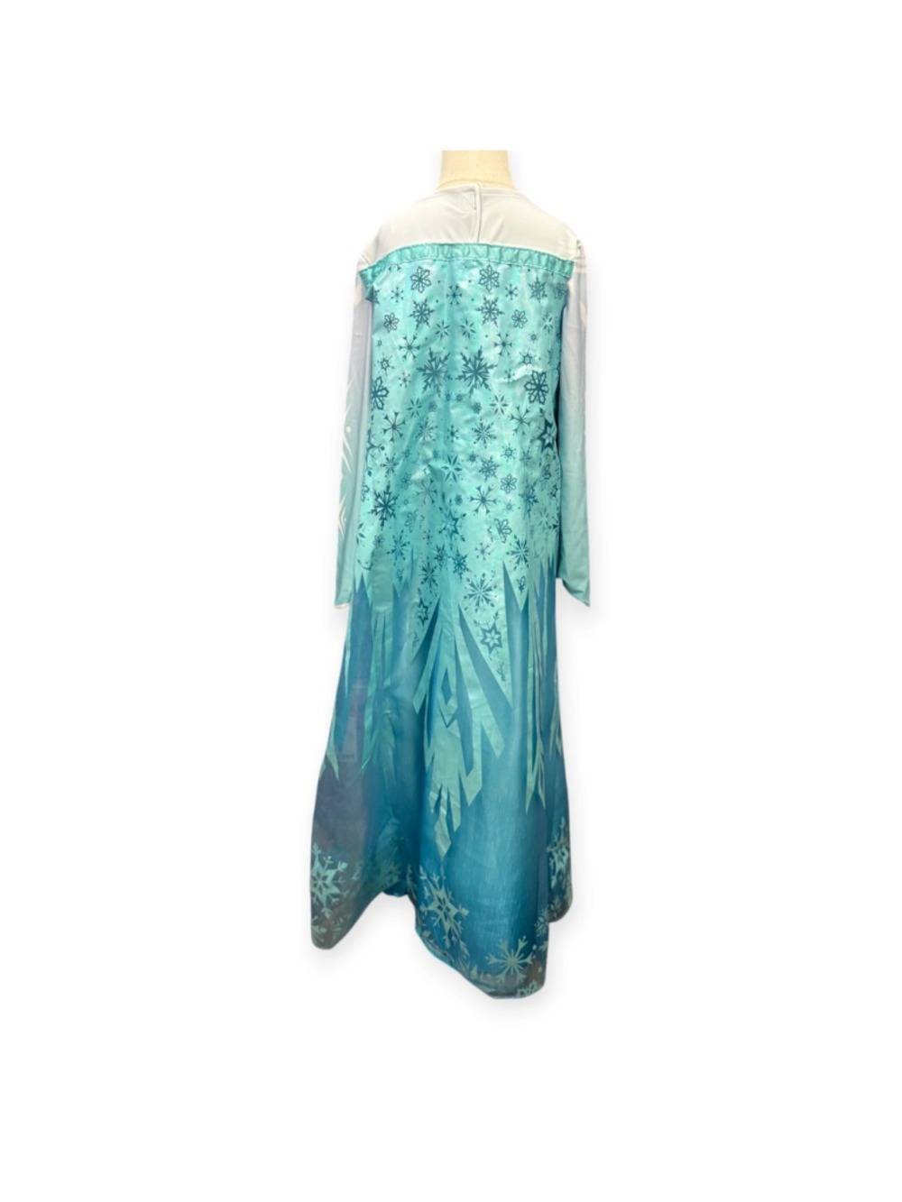 Disney Frozen Elsa Anna Reversible Girls Costume Dress with Cape Rare Med 8-10 - Picture 5 of 11